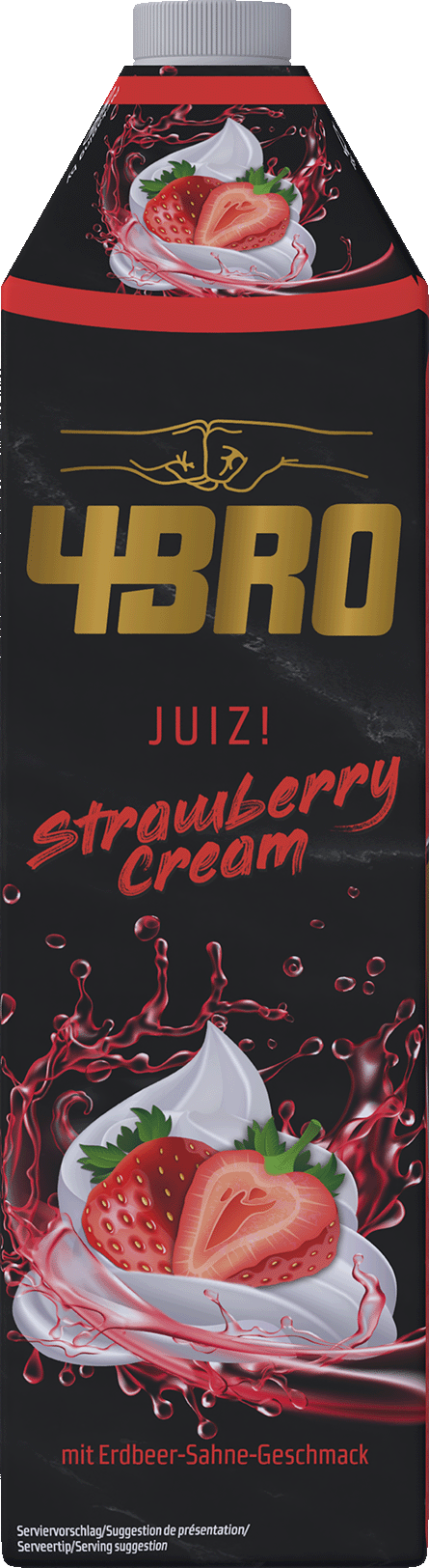 4BRO JuiZ Strwaberry Cream 8x1l